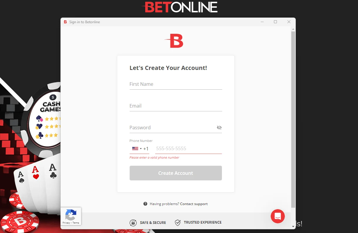 betonline sign in