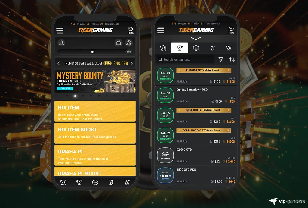 tigergaming poker mobile app