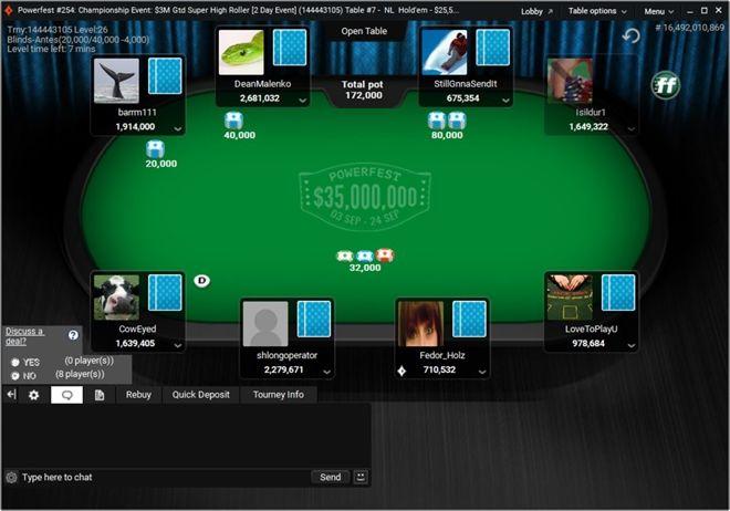 Final Table Partypoker Super High Roller