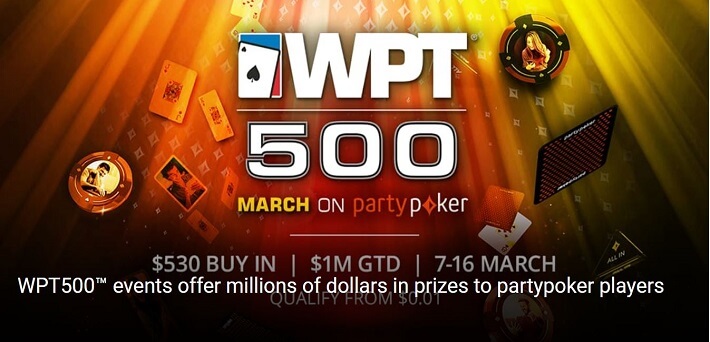 The WPT500 at partypoker offers millions of dollars in prizes