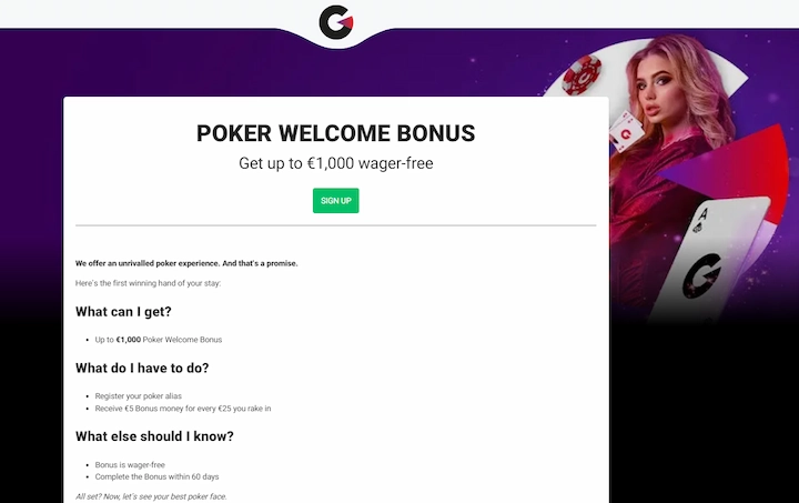 guts poker welcome bonus