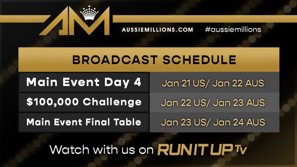 2020 Aussie Millions Live Stream