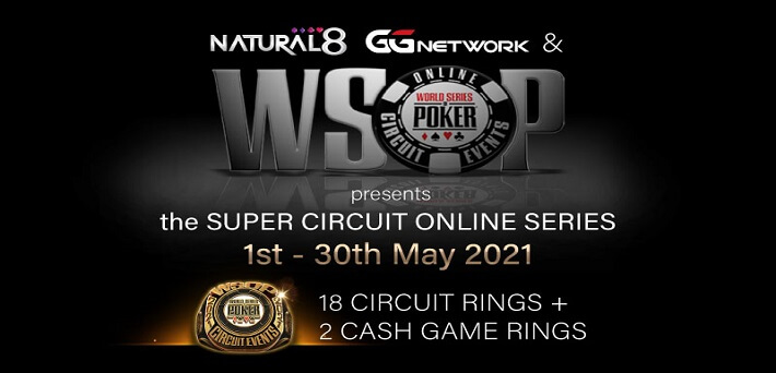 GGNetwork announces $100,000,000 GTD WSOP Super Circuit Online Series 2021 from May 1 – 30