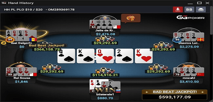 Biggest Bad Beat Jackpot Ever Worth $593,177 Awarded At GGPoker