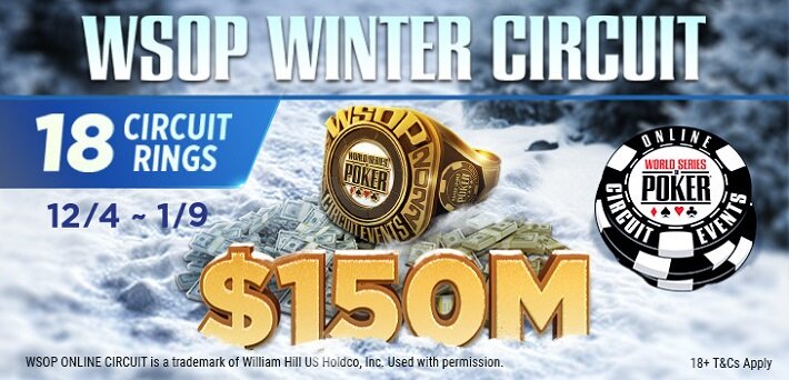 More than $150,000,000 Up For Grabs at the WSOP Winter Circuit at GGNetwork