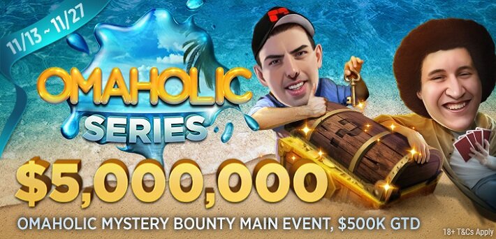 More than $5,000,000 GTD at the Omaholic Series at GGNetwork