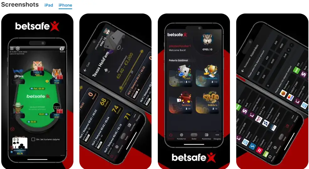 betsafe poker iphone app