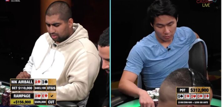 Poker Hand of the Week – Rampage’s Epic Hero Call With Ace-High In A $312,900 Pot Against Nik Airball