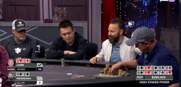 High Stakes Poker Season 10 Episode 17 Highlights - Ben Lamb Sends Daniel Negreanu Packing