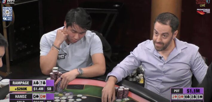 Poker Hand of the Week – Rampage Runs An Epic Bluff With Ace-High In A $1.1M Pot At The Million Dollar Game