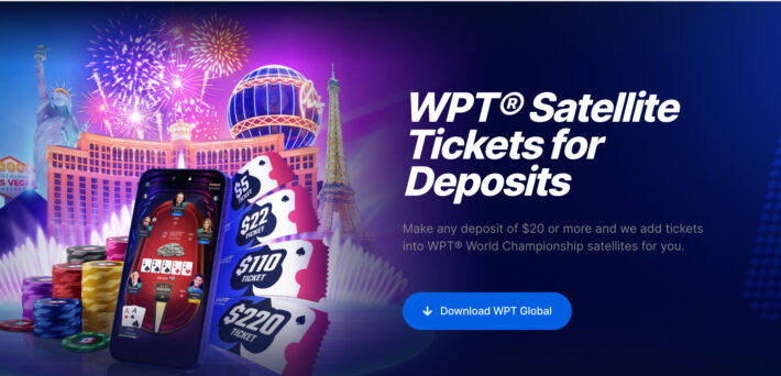 Benefit now from a special WPT Championship Deposit Bonus at WPT Global