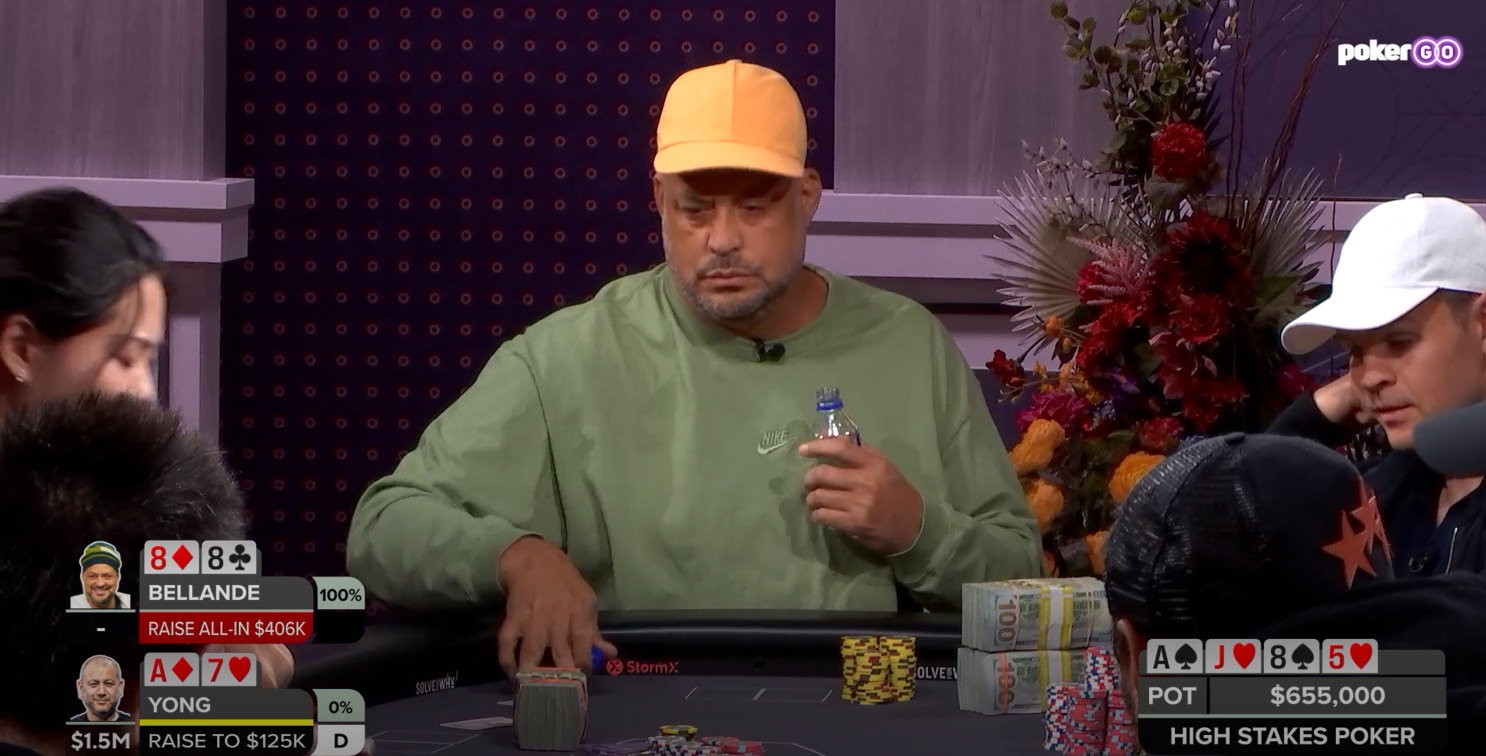 High Stakes Poker - JRB Folds Pocket Queens Preflop, Flops Two Sets In A Row