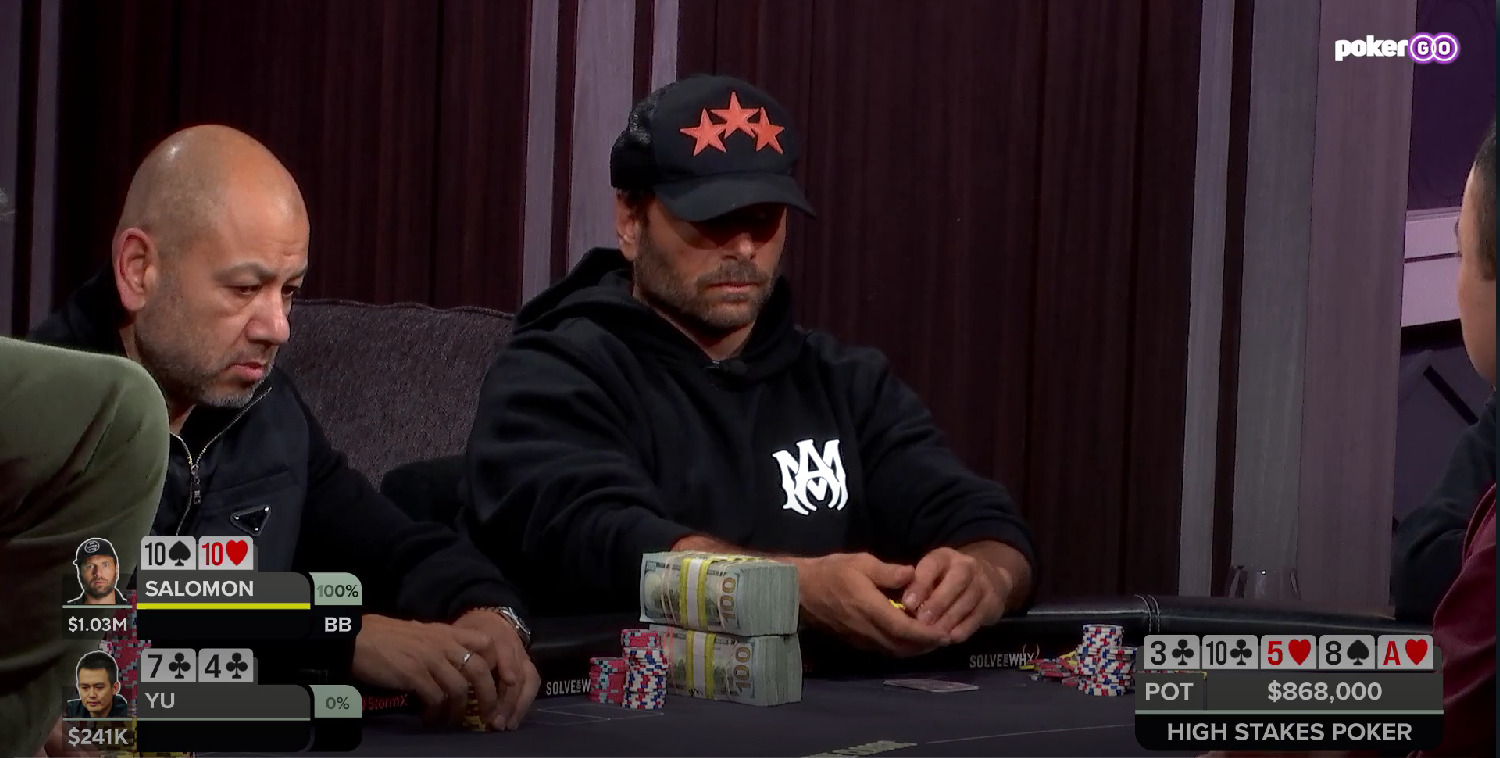 Poker Hand of the Week – Rick Salomon Wins A Massive $1,109,000 Pot On High Stakes Poker