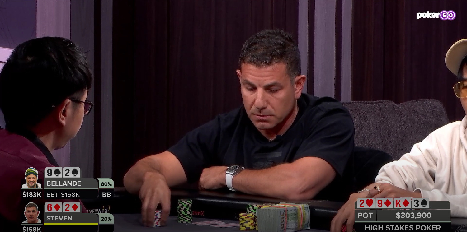 Poker Hand of the Week - Brandon Steven Misplays His Hand in a $303,900 Pot