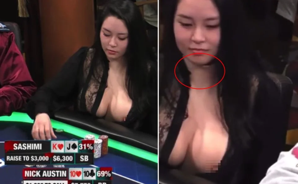 Sashimi's Fake Breasts on Hustler Casino Live Spark Twitter Storm