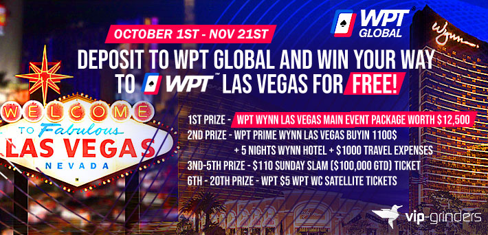 Win a buy-in for the WPT Las Vegas with VIP-Grinders