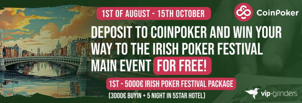 CoinPoker 5000€ Irish Poker Festival 1170x400