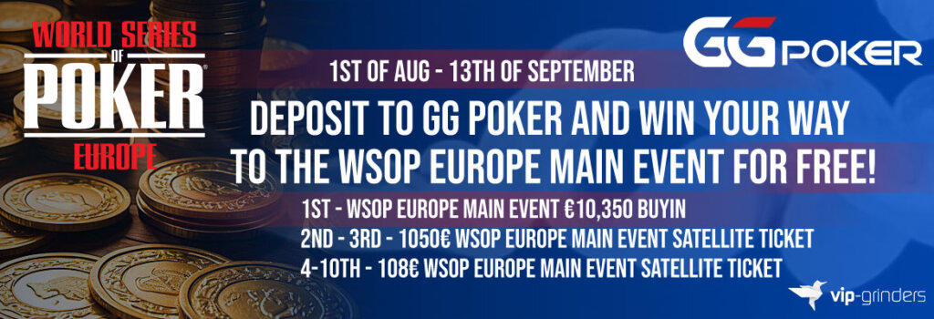 World Series of Poker Europe by GGPoker 1170x400