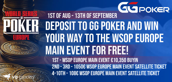 World Series of Poker Europe by GGPoker 710x342