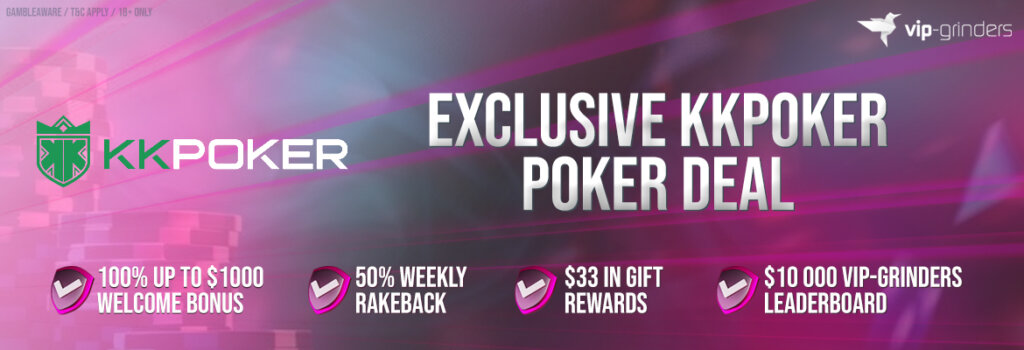 kkpoker Exclusive deal 1170x400