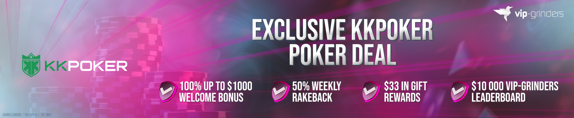 kkpoker Exclusive deal 1940x400