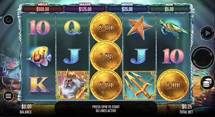 Tritons Realm slot at BSpin casino