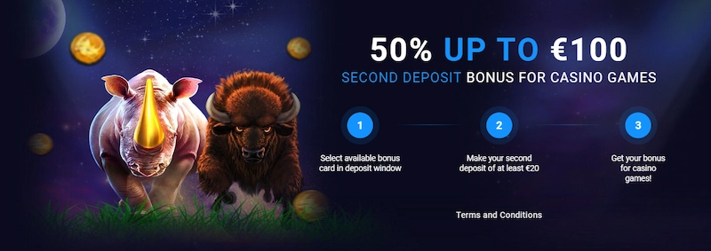 20bet casino second deposit bonus