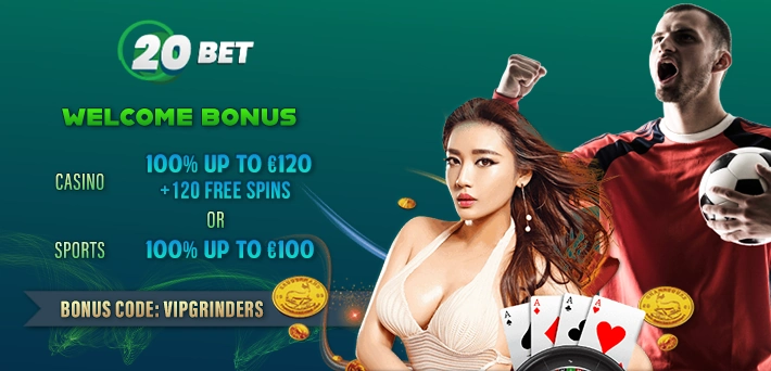 20bet promo code bonus banners