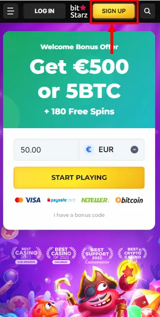 bitstarz casino registration