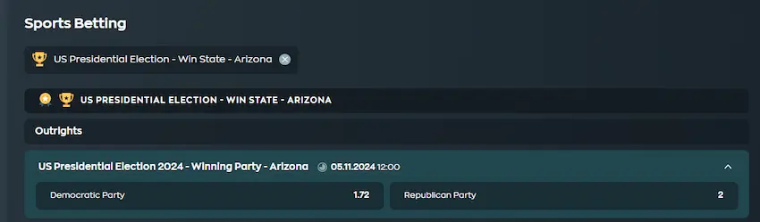 vave sports betting special bets politics