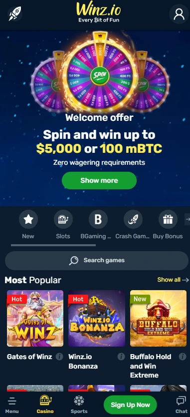 winz.io casino app