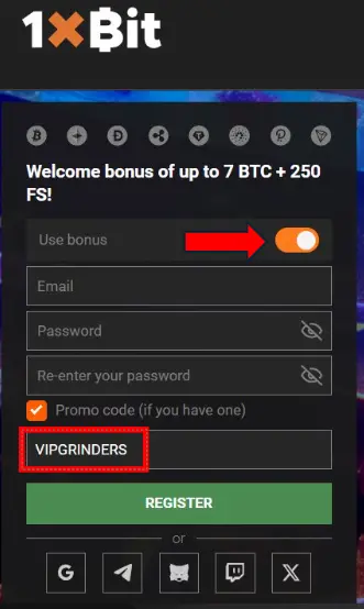 1xbit promo code