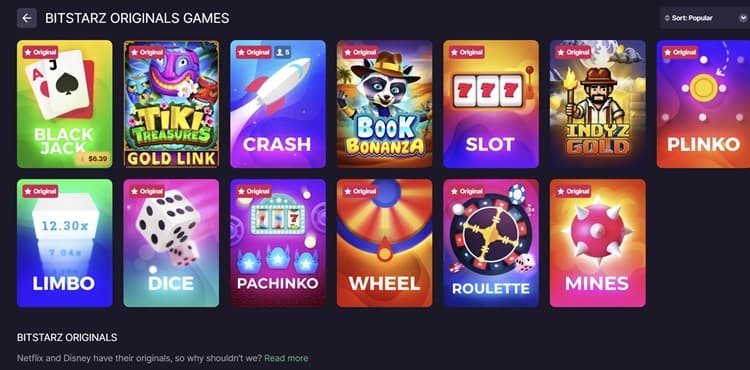 BitStarz Original Games