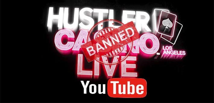 hustler casino live banned on youtube