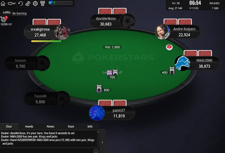 pokerstars brasil mesa