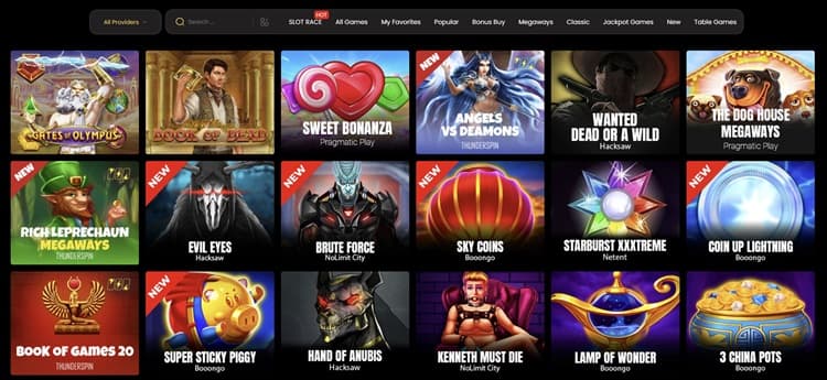 GoldenBet Selection of Casino Games