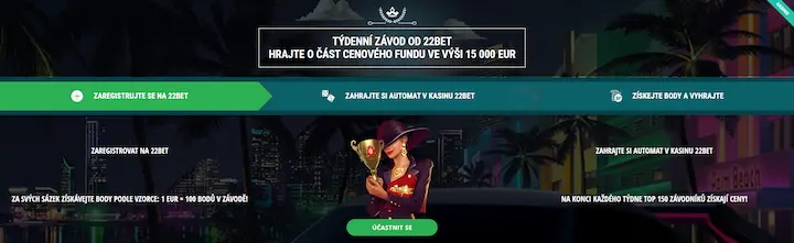 Týdenní závod na 22Bet