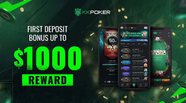 kkpoker welcome bonus