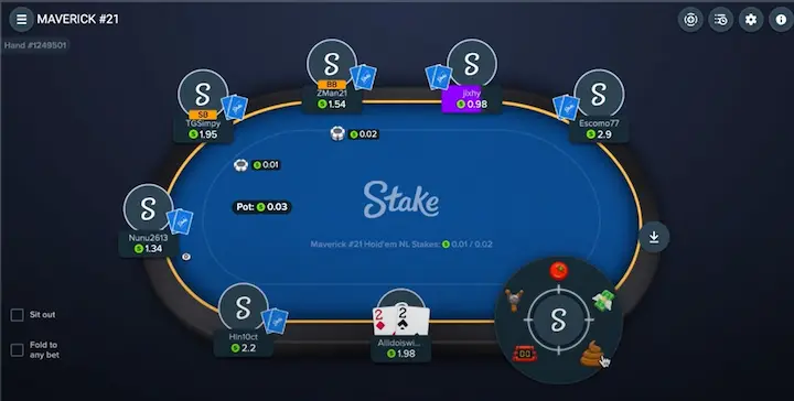 stake poker table