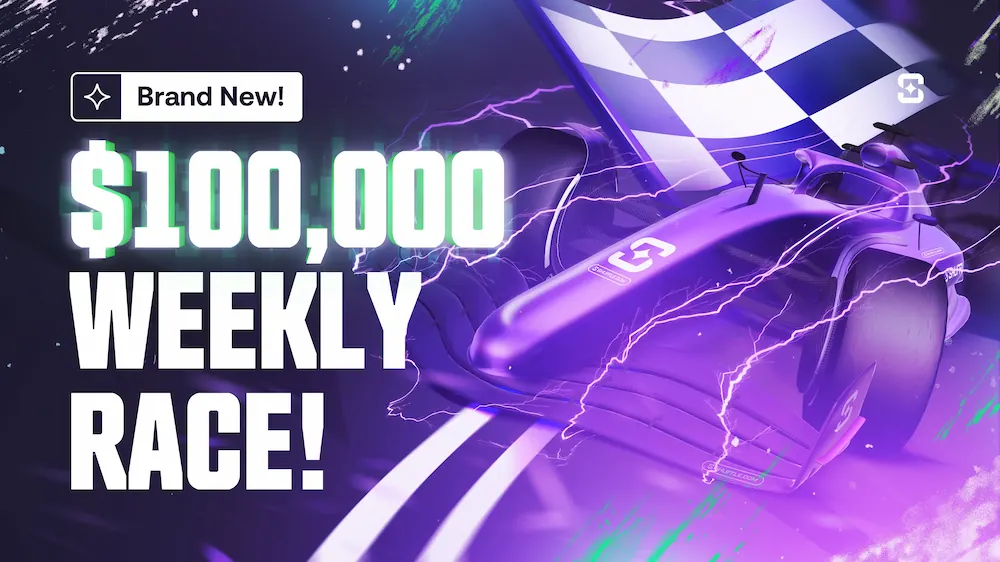 100k weekly race shuffle casino