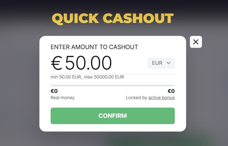 BitStarz Quick Cash Out Feature