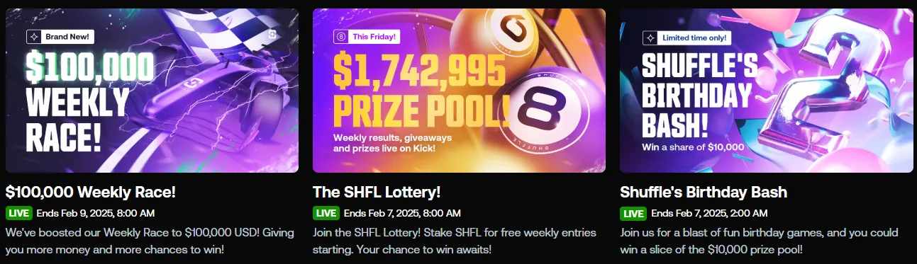 shuffle casino promotions