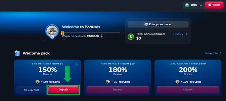 betfury welcome bonus