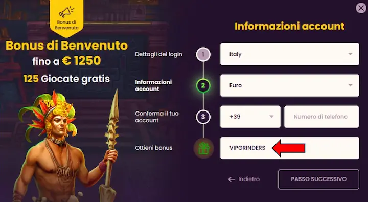 bizzo casino codice promozionale