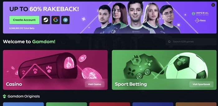 gamdom casino website