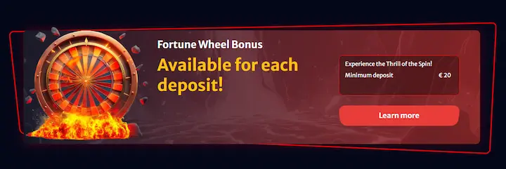 hellspin casino fortune wheel bonus