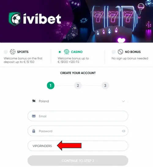 ivibet promo code