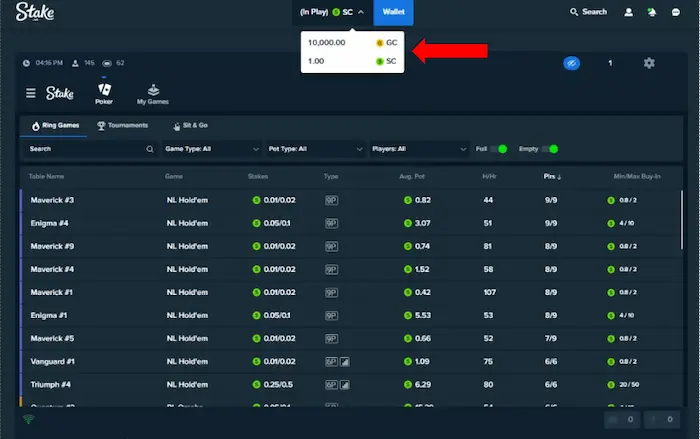 stake.us poker gold coins vs stake cash