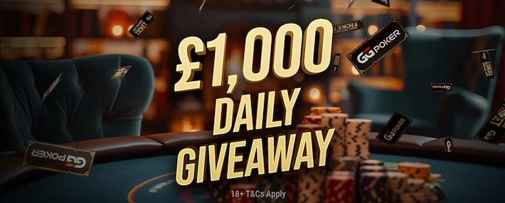 £,1000 Daily Giveaways on GGPoker