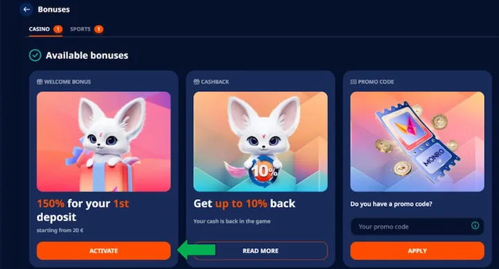 monro casino bonus first deposit